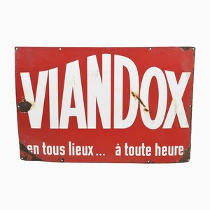 Vintage Viandox Enameled Plate