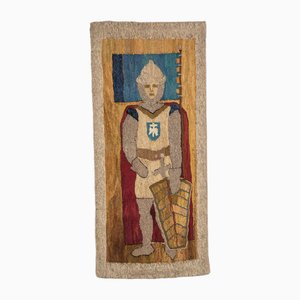 Large Mid-Century Norman Knight Wool Wall Hanging