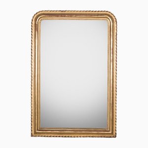 Large 19th Century Louis Philippe Mirror with Wavy Frame