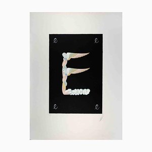 Erté, Letter E, 1970s, Lithograph