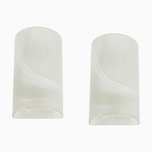 Glass Wall Sconces attributed to Peill & Putzler, Germany, 1970s, Set of 2