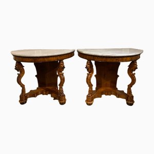 Table Consol Demi-Lune Charles X