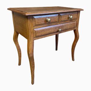 Vintage French Oak Sewing Box or Bedside Table