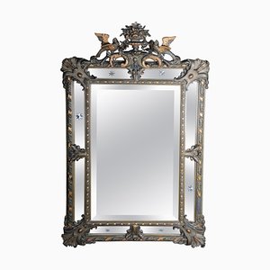 Specchio storicismo in legno dorato, metà XIX secolo