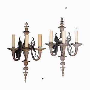 Appliques Style Louis XVI en Bronze, Set de 2