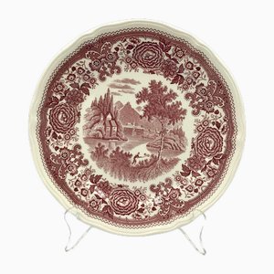 Vintage Red Burgenland Series Dinner Plates from Villeroy & Boch, Germany , 1980, Set of 3