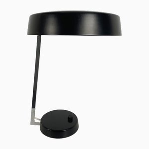 German Desk Lamp in Black with Chrome Foot from Brothers Cosack, 1960