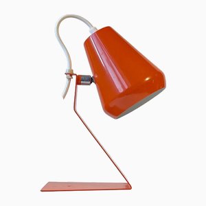 Small Mid-Century Italian Orange Table Lamp, 1960s