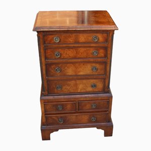 Mahogany Chest on Chest 7 Drawers, 1960s