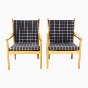Model 1788 Lounge Chairs by Børge Mogensen for Fritz Hansen, 1970s, Set of 2