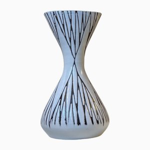 Vase Mars Glazed Creamic par Mari Simmulson pour Upsala Ekeby, 1960s