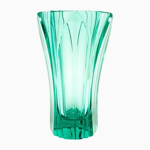 Art Deco Vase von Moser, Tschechoslowakei, 1930er