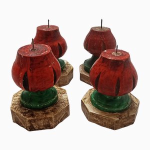 Vintage Spanish Candleholders, Set of 4
