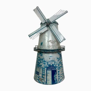 Antike niederländische Windmühlen-Bonbondose, 1920er