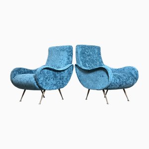 Lady Lounge Chairs attributed to Marco Zanuso, Italy, 1960s, Set of 2