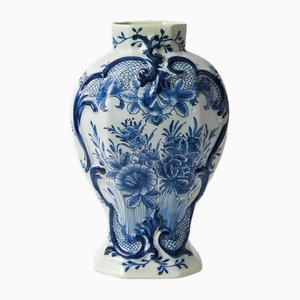 Antique 18th Century Delft Blue Vase, 1760s
