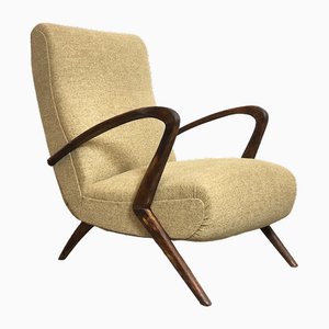 Italian Lounge Chair attributed to Paolo Buffa, 1950s