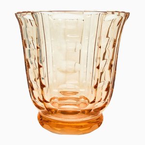 Art Deco Vase von Moser, Tschechoslowakei, 1930er