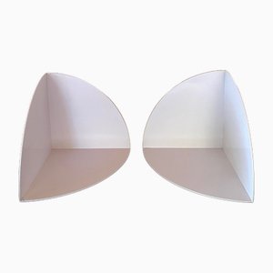 White Fanalbro 4909 Bookends by Giotto Stoppino for Kartell, 1970s, Set of 2