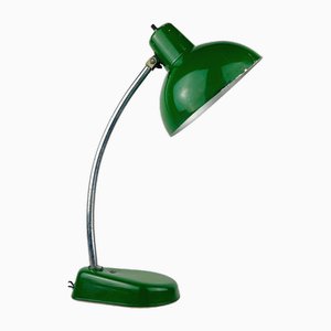 Lámpara de escritorio industrial de metal verde de A.Perazzone Torino, Italia, años 60