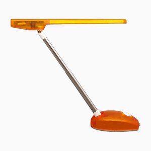 Lámpara de mesa ultraligera en naranja de Ernesto Gismondi para Artemide, Italia, años 90