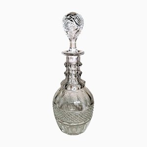 English George IV Decanter or Bottle in Cut Crystal, 1820s