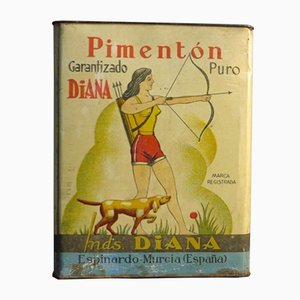 Grande Publicité en Étain pour Diana Pimenton, Espagne