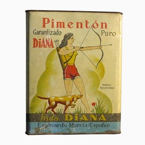 Large Spanish Tin Advertisment for Diana Pimenton