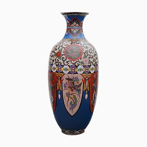 19th Century 18 Meiji Oriental Japanese Cloisonne Vase