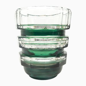 Jarrón Art Déco de cristal de Murano, Alemania, años 50