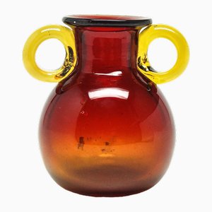 Vase von J. Słuczan-Orkusz für Cracow Institute for Glassworks, Polen, 1970er