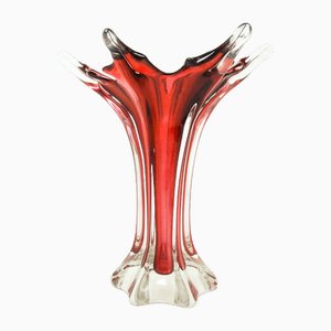 Vase en Verre Murano de Mandruzzato, Italie, 1950s