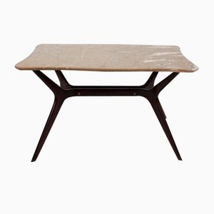 Mid-Century Italian Coffee Table with Marble Top by Ico & Luisa Parisi, 1950s