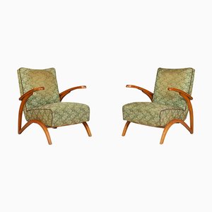 Art Deco Czech Armchairs attributed to Jindrich Halabala C, 1930s, Set of 2