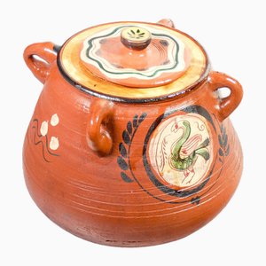Terrakotta Vase mit Deckel von Renzo Igne
