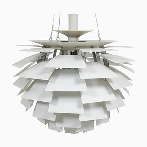 Weiße Artichoke Lampe von Poul Henningsen für Louis Poulsen