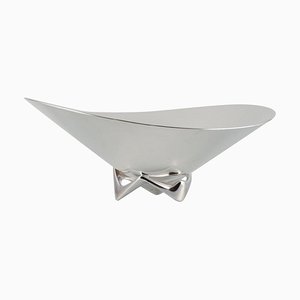 Colossal Sterling Silver Bowl by Henning Koppel for Georg Jensen, 1940s