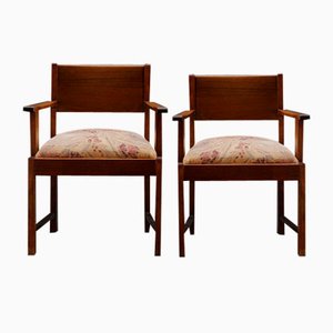 Set of Dutch Art Deco Side Chairs, 1930s