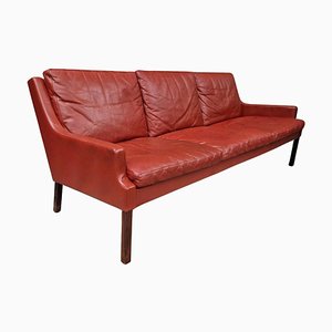Vintage Scandinavian Leather Sofa by Georg Thams, 1960s