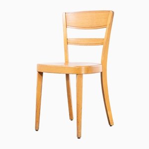 Silla de comedor de haya con respaldo en forma de escalera atribuida a Horgen Glarus, años 60