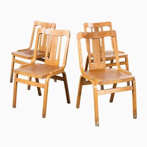 Czech Chapel Chairs in Bentwood, 1960s, Set of 4