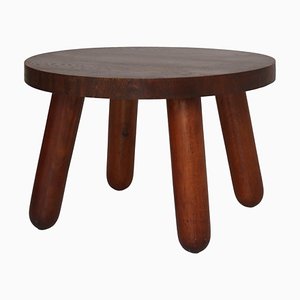 Danish Modern Stained Oak Side Table attributed to Otto Færge, Denmark, 1940s