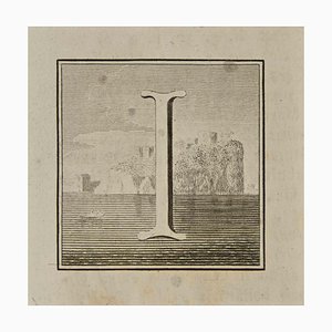 Luigi Vanvitelli, Lettera dell'alfabeto I, Acquaforte, XVIII secolo