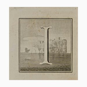 Luigi Vanvitelli, Lettera dell'alfabeto I, Acquaforte, XVIII secolo