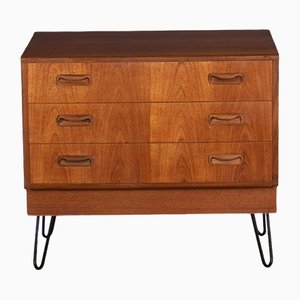 Teak Chest of Drawers with Hairpin Legs by Victor Wilkins for G Plan Fresco, 1960s