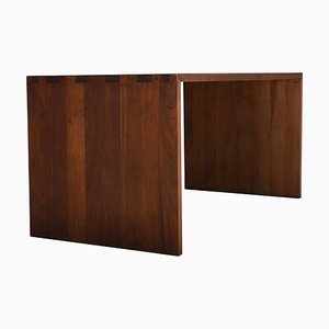 Rustic Teak Desk / Table in the Style of Charlotte Perriand, France, 1960s
