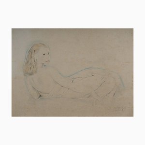 Mariette Lydis, Nude Woman, Lithograph, Framed