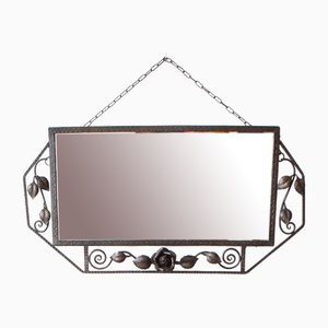 Art Deco French Mirror in Iron, 1920s