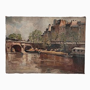 Armand, Pont Neuf à Paris, óleo sobre lienzo