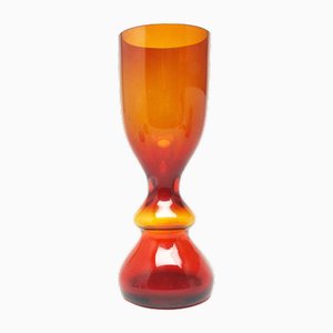 Postmoderne Vase von Stefan Sadowski für Sudety Glassworks, Polen, 1970er